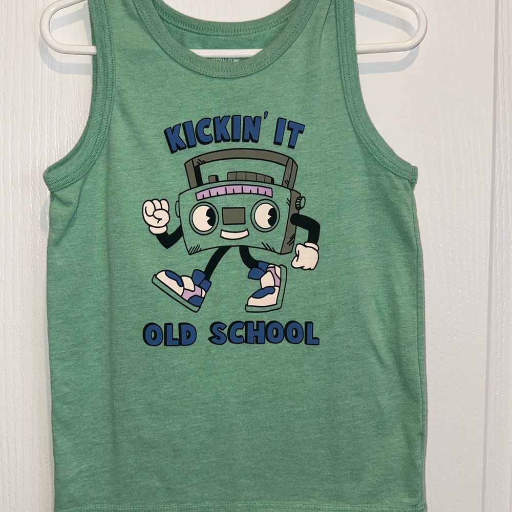 Garanimals Green Tank Top with Fun Graphic